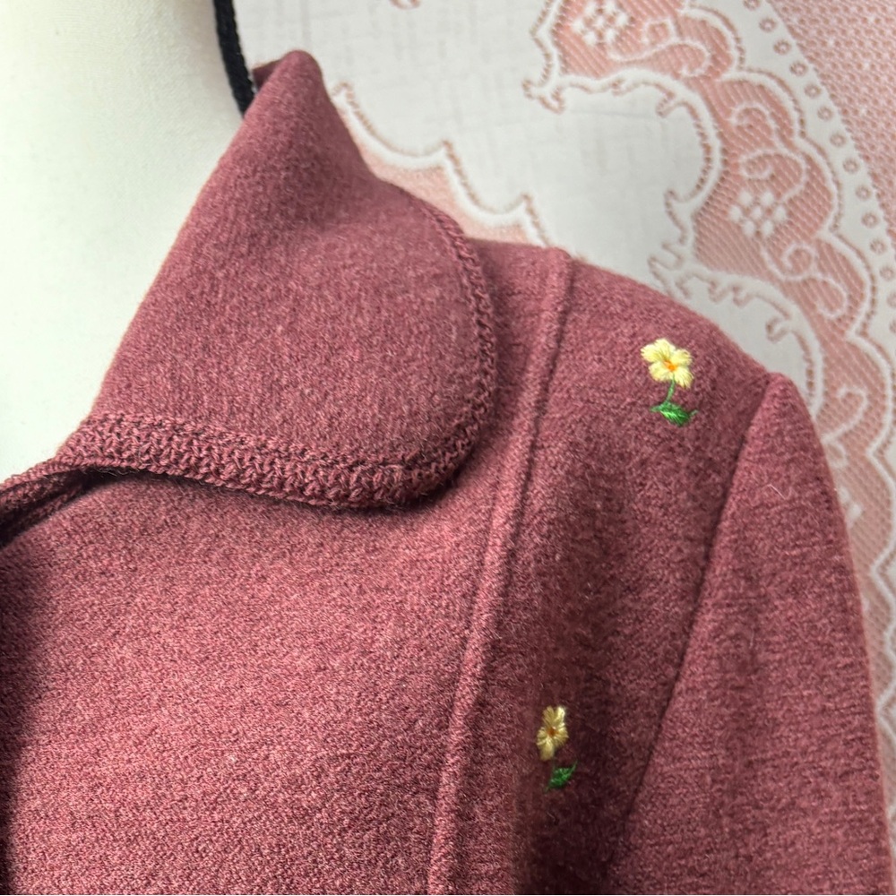 Victor Fink Collection Wool Jacket | Embroidered Floral - Picture 3 of 10